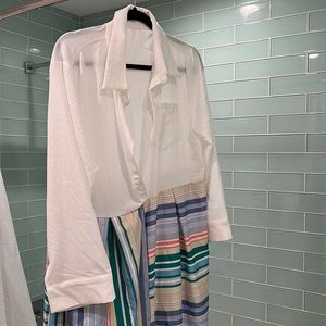 Striped spring dress